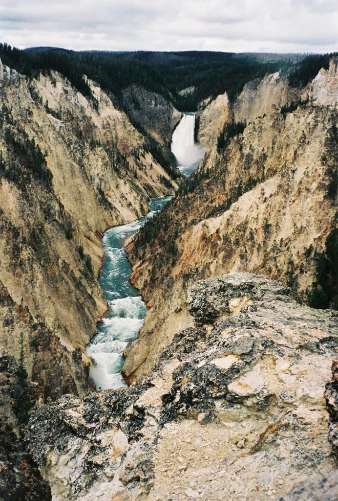 The Grand Canyon of Yellowstone, picture from the summer of 1997.